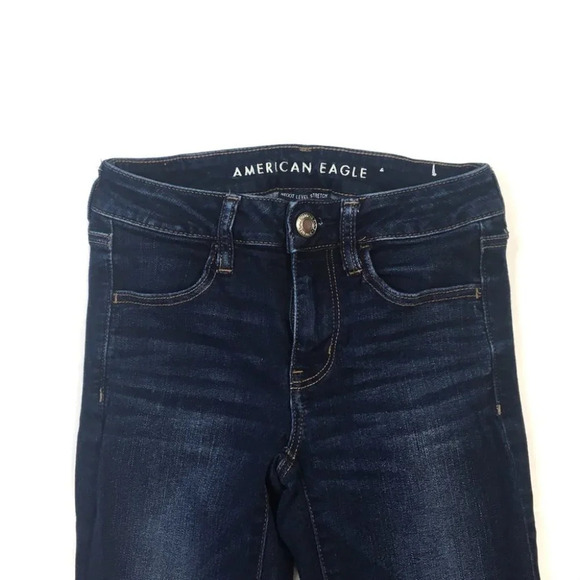 WJ177 American Eagle Next Level Stretch Denim Jegging Jeans 2 Long - Picture 3 of 7